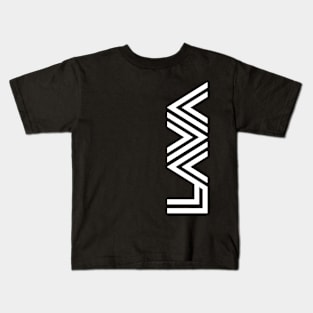 LAVA logo solo vert // white Kids T-Shirt